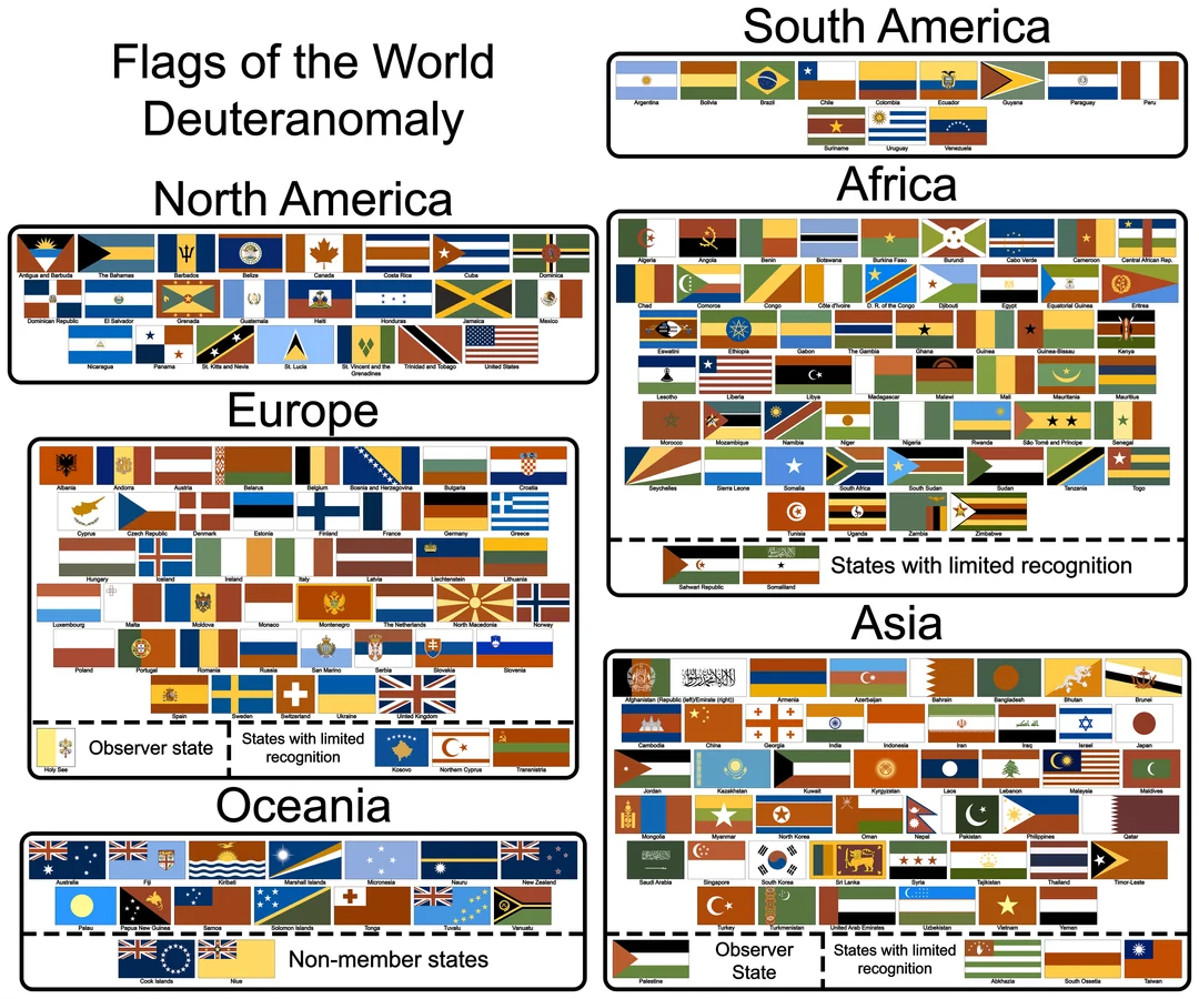 Emoji Salon Flags Deuteranomaly